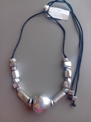 Collana Vestopazzo Argento e Nero