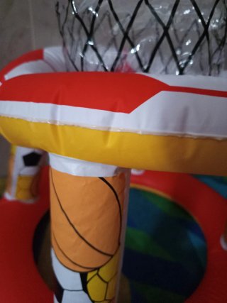 Canasta hinchable baloncesto y fútbol