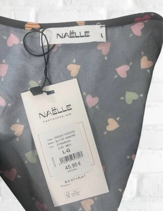 Talla L. Blusa estampada manga larga NAËLLE