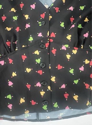 Talla L. Blusa estampada manga larga NAËLLE