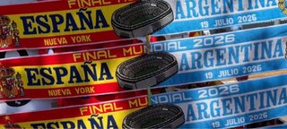 Bufanda España y Argentina Mundial 2026