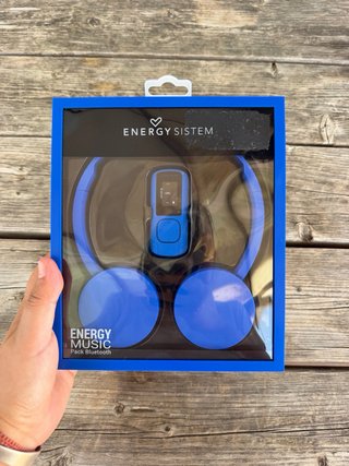 Energy Sistem MP3 Azul con Auriculares
