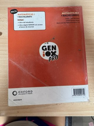 Matemáticas I 1 Bachillerato : Geniox