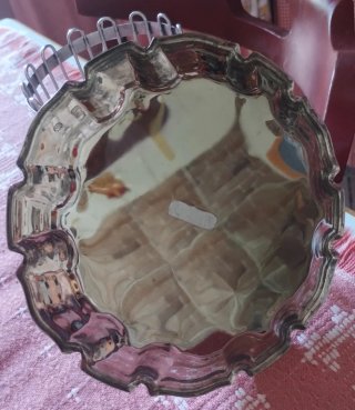 Antichità: Vassoio vintage + portabottiglie acciai