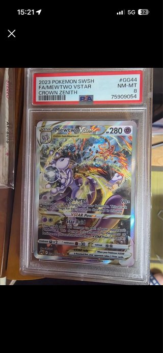 Carta Pokémon Mewtwo VSTAR PSA 8