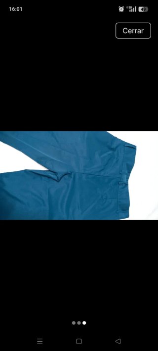 Pantalón vestir satinado azul