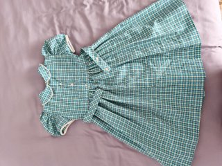 Vestido cuadros niña talla 6
