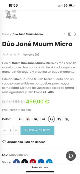 Carrito Jané Muum Micro Duo