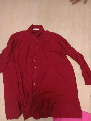 Blusón rojo talla única