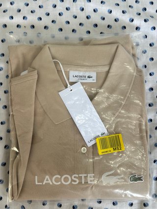Camiseta Polo Lacoste Beige Talla S / L
