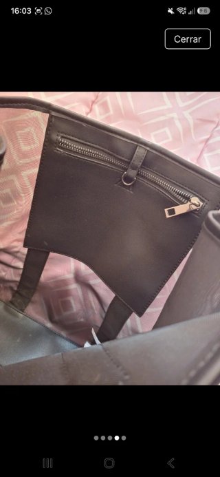 Bolso Zara semitrasparente negro
