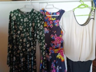 Lote 3 vestidos estampados