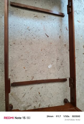 Cama antigua de madera 90
