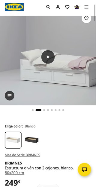 BRIMNES Estructura diván 2 cajones IKEA