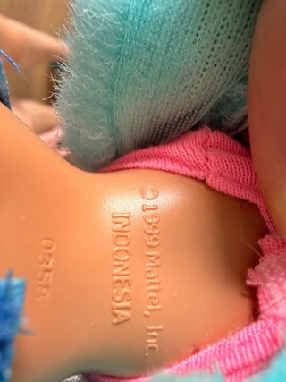 Barbie vintage in rosa e blu
