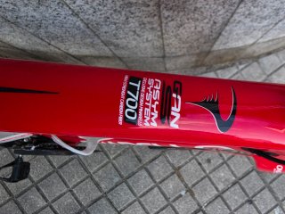 Bicicleta Pinarello Carbono Roja