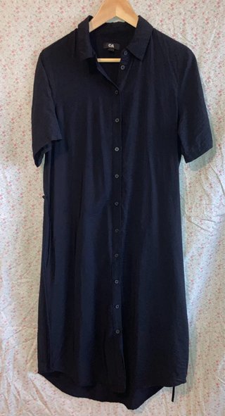 Vestido camisero C&A negro verano