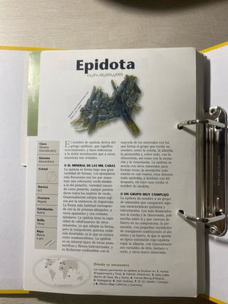 Carpeta oficial de minerales National Geographic