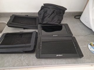 2 Pantallas DVD Coche Pumpkin con entrada usb.