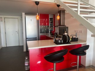 Muebles de Cocina en U Roja