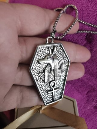 Colgante Anubis Egipcio Plata