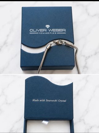 Collar y pulsera Oliver Weber Collection con crist