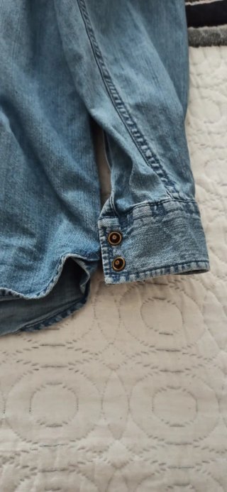 Camisa vaquera hombre azul