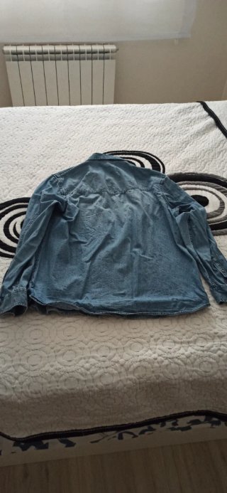 Camisa vaquera hombre azul