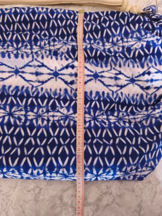 Bolso de playa nuevo azul y blanco