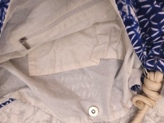Bolso de playa nuevo azul y blanco
