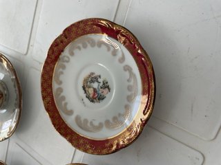 Juego de café de porcelana 8 piezas