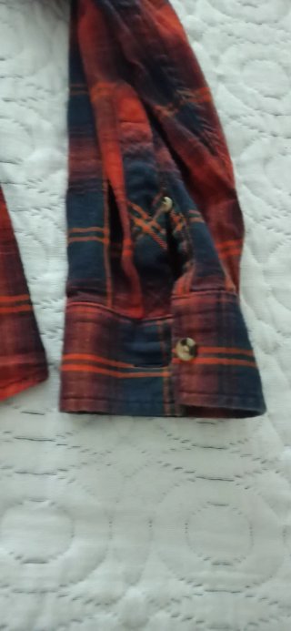 Camisa cuadros hombre manga larga