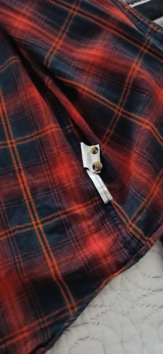 Camisa cuadros hombre manga larga