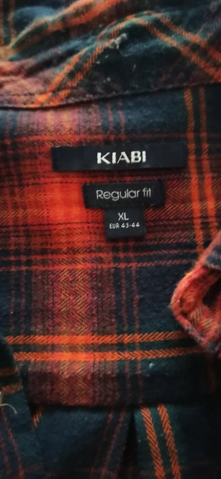 Camisa cuadros hombre manga larga