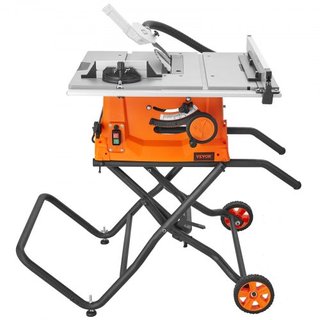 Sierra de Mesa de 25.4 cm con Soporte Máquina de Corte Eléctrica 4800RPM Capacidad de Corte de 63.5 cm