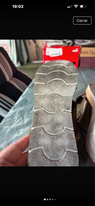 Sandalias de piel beige y marrón