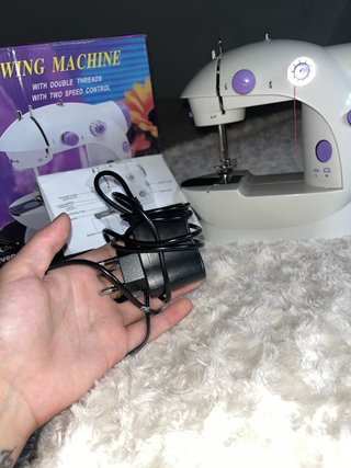 Mini Máquina Coser Portátil Doble Hilo