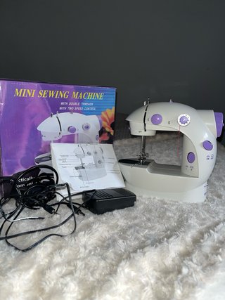 Mini Máquina Coser Portátil Doble Hilo