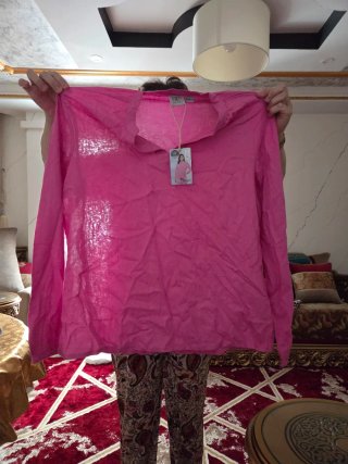 Camisa UP FASHION rosa talla L