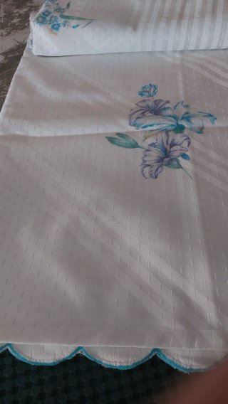 Copriletto matrimoniale vintage floreale