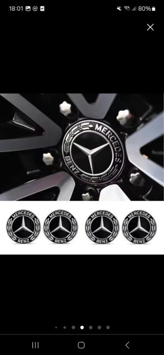RUEDA TAPABUJES MERCEDES BENZ 75MM A1714000025
