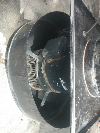 Extractor de humos para chimenea exterior