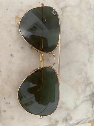 Gafas de sol Ray-Ban Aviator Doradas Verdes