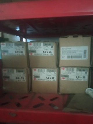 8 Cajas Tornillos Chapa 4,8 x 25
