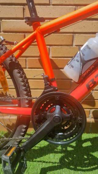 Bicicleta Rockrider 500 24' Naranja fluor