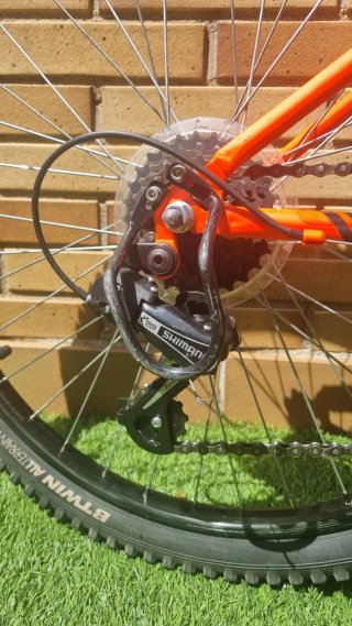 Bicicleta Rockrider 500 24' Naranja fluor