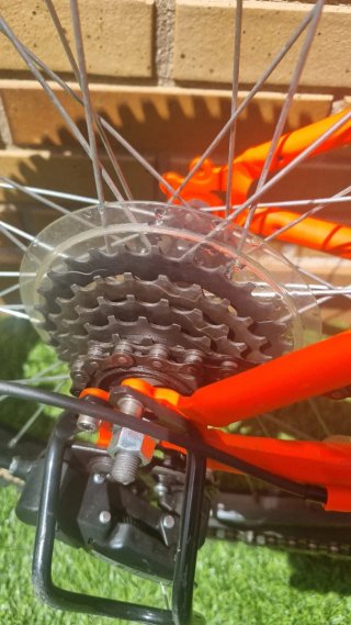 Bicicleta Rockrider 500 24' Naranja fluor