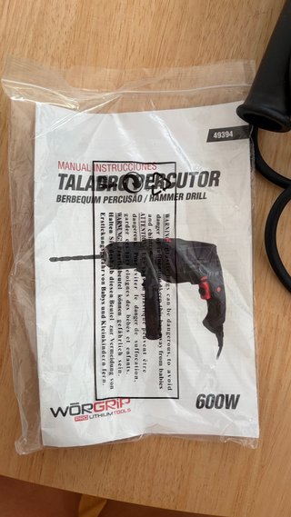 Taladro Percutor WORGRIP 600W