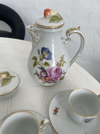 Juego de café de porcelana 15 piezas