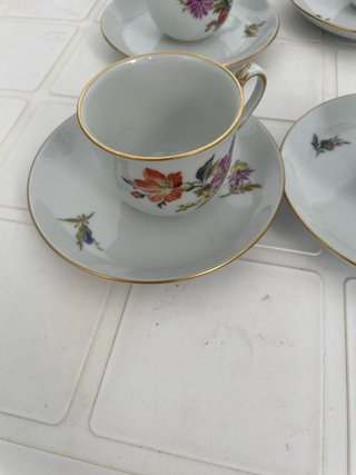 Juego de café de porcelana 15 piezas